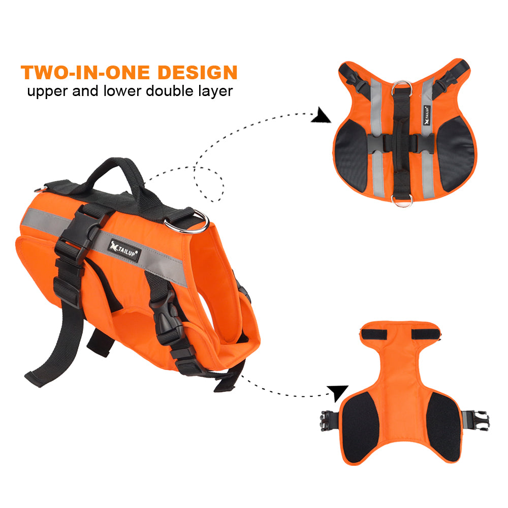 Hope Reflective Dog Life Jacket handle