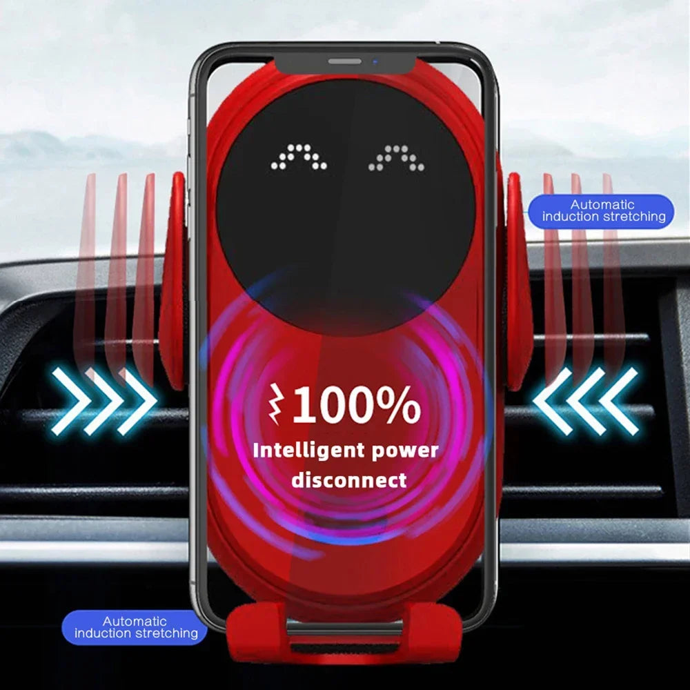Wireless Charger Car Phone Holder Air Vent Automatic Clamping