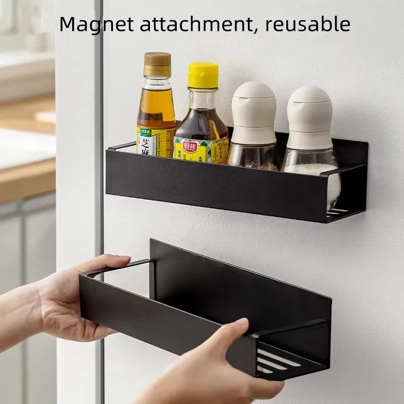 Refrigerator Magnetic Shelf Kitchen Organizer Rack