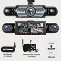 4 Channel Dash Cam 360 Car Video Recorder Night Vision