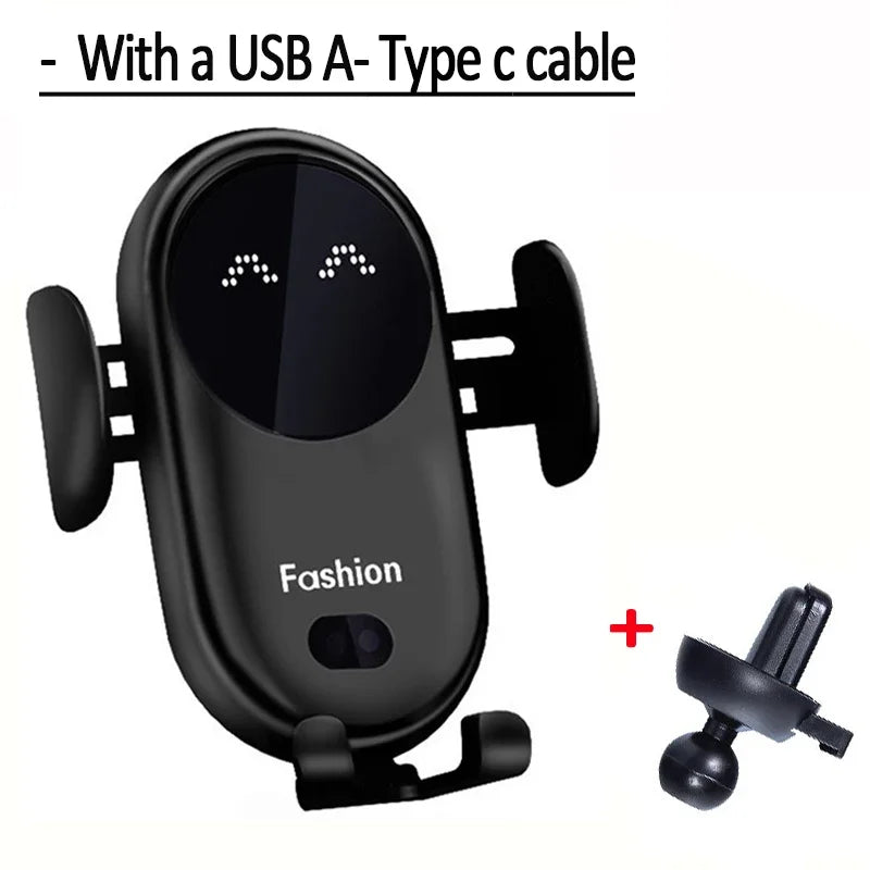 Wireless Charger Car Phone Holder Air Vent Automatic Clamping