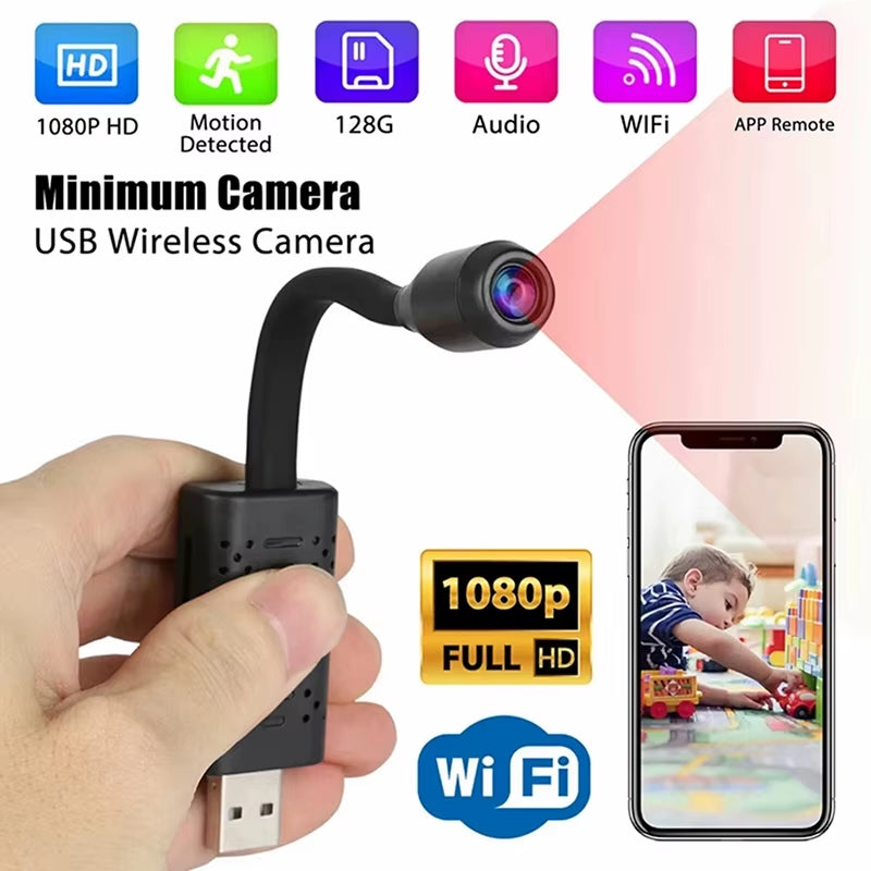 Mini Wifi Home Security Camera 1080P Motion Detection Night Vision