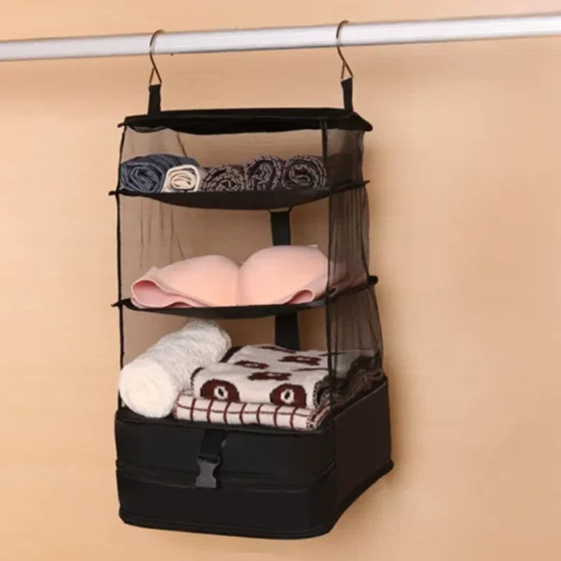 3-In-1 Travel Clothes Storage Hanging Bag Garment Organizer