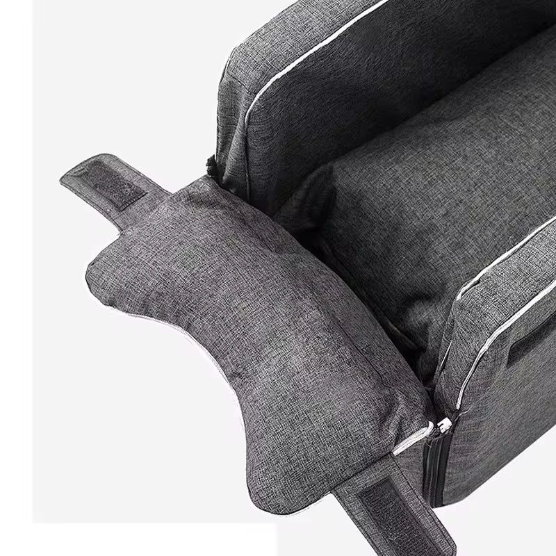 Portable Dog Car Seat Carrier - Safety Travel Bed for Small Dogs & Cats